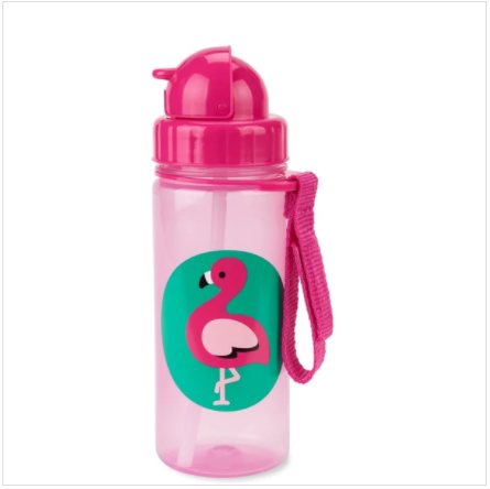 Skip Hop Zoo PP Straw Bottle - Flamingo