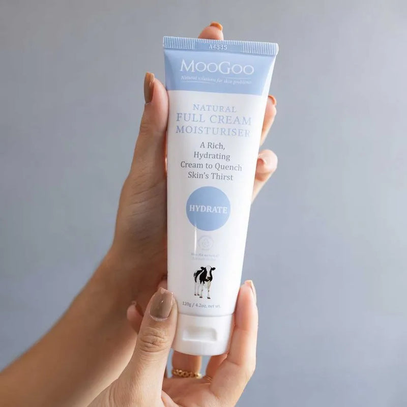 MooGoo Skincare - Full Cream Moisturiser - 120gm For Dry Skin Exp: 01/26