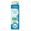 [2-Pack] Dr. Brown’s 9oz/270ml PP Wide-Neck"Options+" Bottle Green Stars Sippy Spout