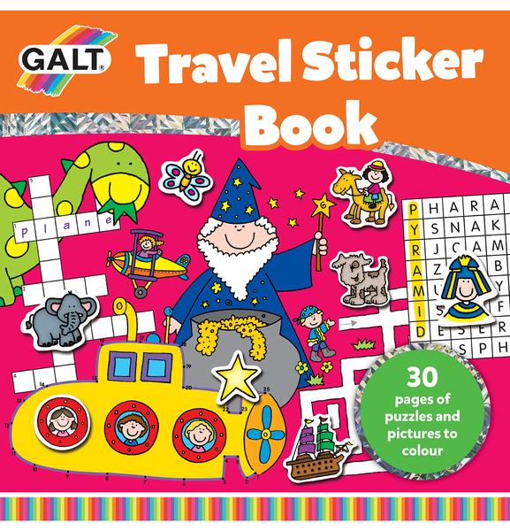 [Pack of 3] Galt Travel Sticker Book