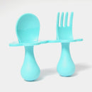 Grabease First Self Feeding Utensil Set - Teal