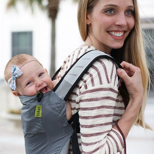 [2 Years Local Warranty] Boba Air Ultra Light Weight Baby Carrier - Grey