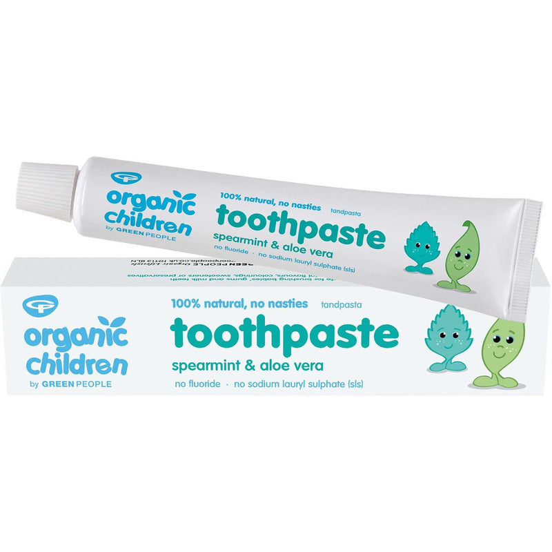 Green People Organic Children Spearmint & Aloe Vera Toothpaste 50ml Exp-12/25