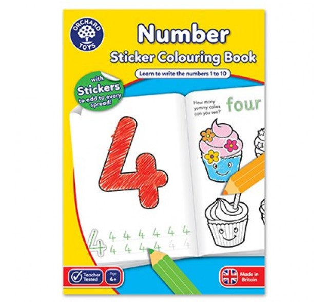 [3-Pack] Orchard Toys Number Colouring Book