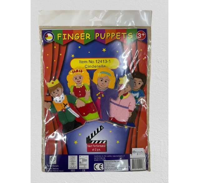 King Dam Felt Finger Puppets - Cinderella storytelling