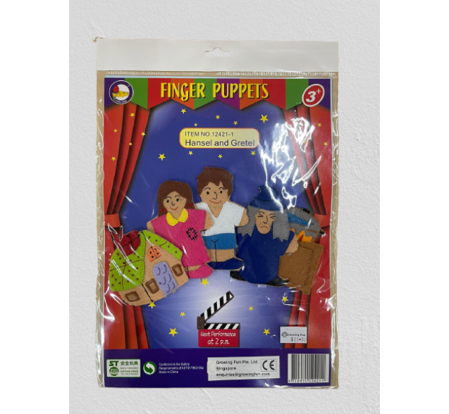 King Dam Felt Finger Puppets - Hansel & Gretel storytelling
