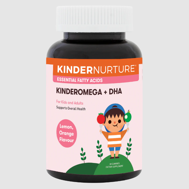 KinderNurture KinderOmega + DHA, 60 gummies Exp: 10/26