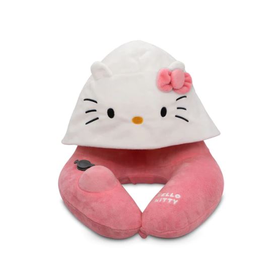Travelmall x Hello Kitty Hooded Pillow with Patented Pump