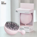 For Beaut Pure Me Detangling & Oil Removal Hair Brush - Cherry Blossom Pink (Made In Korea)