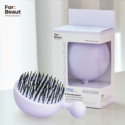 For Beaut Pure Me Detangling & Oil Removal Hair Brush - Serendipity Purple (Made in Korea)