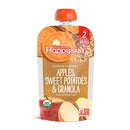 [2-Pack] Happy Baby Happy Family Happy Tot Clearly Crafted Meals - Apples Sweet Potatoes & Granola, 113 g Stage 2 (For 6m up) Exp: 11/25