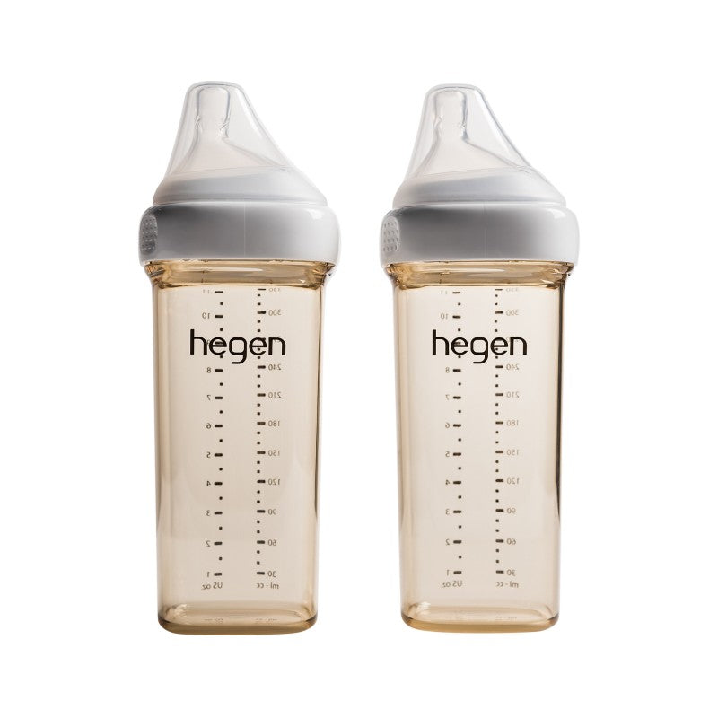 Hegen PCTO 330ml/11oz Feeding Bottle PPSU (Fast Flow Teat) 6m+(2-Pack)