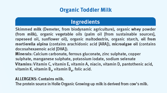 Holle Organic Cow Milk Growing Up Formula 3 with DHA And ARA 500g (from 12 mths) x 5 Packs Exp: 10/25