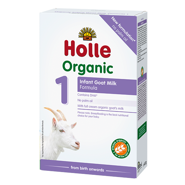 Holle Organic Infant Goat Milk F1 400g DHA (from Birth - 6months) x 6 Packs  Exp: 12/25