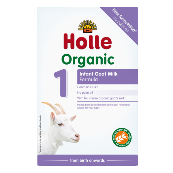 Holle Organic Infant Goat Milk F1 400g DHA (from Birth - 6months) x 6 Packs  Exp: 12/25