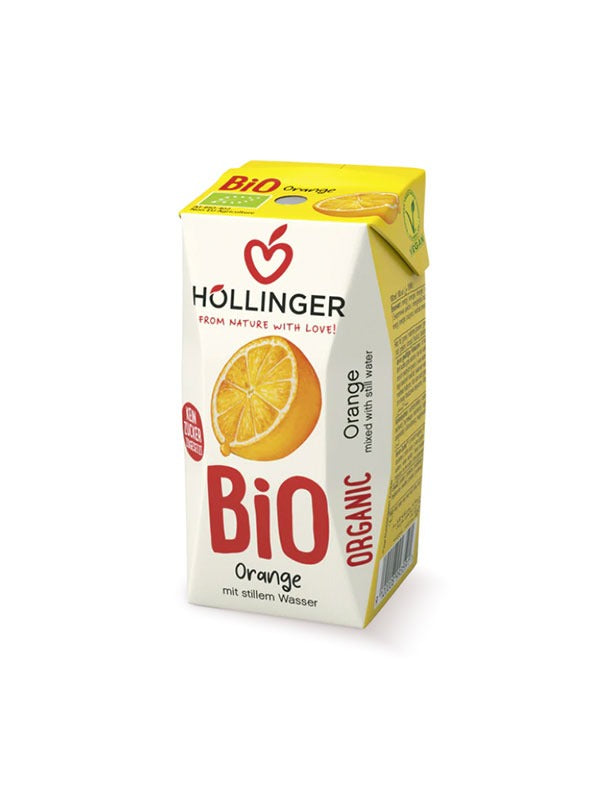 [24-Pack] Hollinger Organic Orange, 200ml [Exp:03/25]