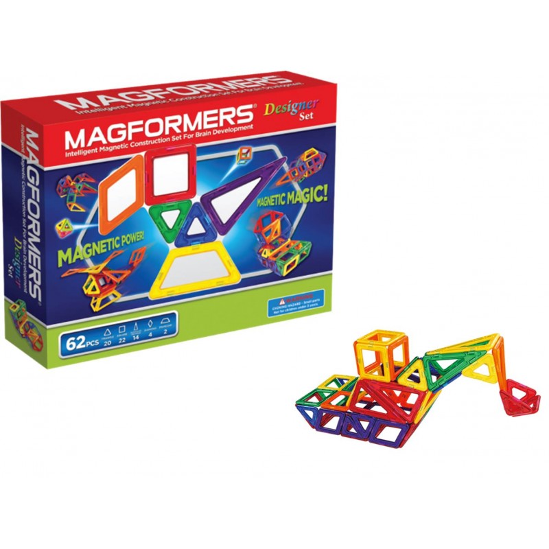 Magformers Designer Set (62 Pcs) Magnetic