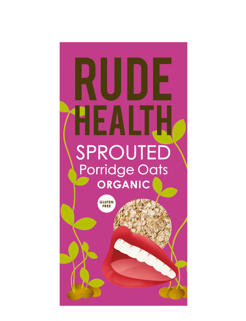 [Bundle Of 2] Rude Health Sprouted Porridge Oats (Gluten Free) 400g Exp: 11/23