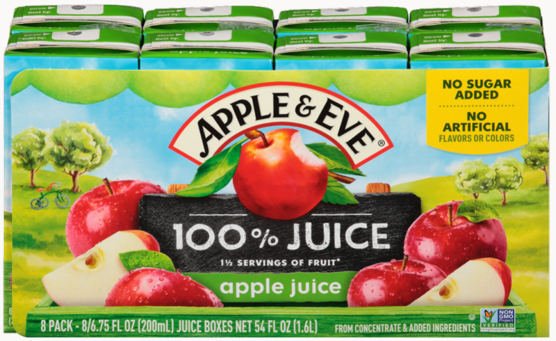 [Bundle Of 40] Apple & Eve 100% Juice- Apple Juice, 40 x 200 ml
