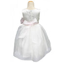 Sunshine Kids Daisy White Dress with Ruffled Skirting 3-7y