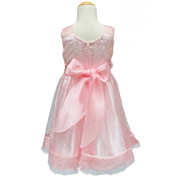 Sunshine Kids Flora Pink Rose Flower Girl Dress 0-24M