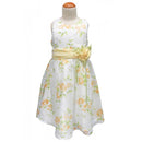 Sunshine Kids Elise White Dress with Pink Flowers 3-7y