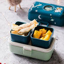 Monbento MB Tresor Kid's Bento Box - Graphic Cosmic Blue