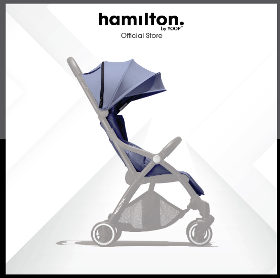 Hamilton X1 Plus Magic Fold Stroller Colour Seat Pack(Seat Pad with Canopy) - Indigo Blue