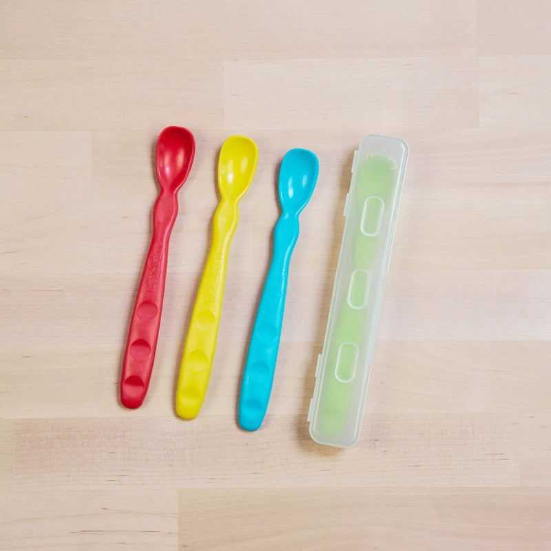 [Made in USA] Re-Play 4 Infant Spoons - 2 Colors