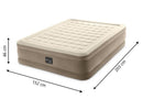 INTEX Dura-Beam® Deluxe Ultra Plush Air Mattress w/ Built-In Electric Pump - Queen