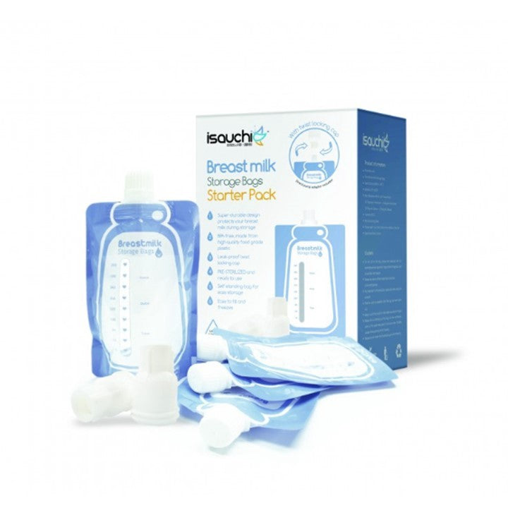 [3-Pack] Isa Uchi Breastmilk Spout Started Pack, 6pcs + 2 x NN + 2 x WN adaptor