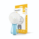 [1 Yr Local Warranty][2-Pack] Isa Uchi 2 In 1 Hand Held Fan w/2000MAH Power Bank