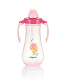 Pigeon Tall Straw Bottle Dolphin - Pink