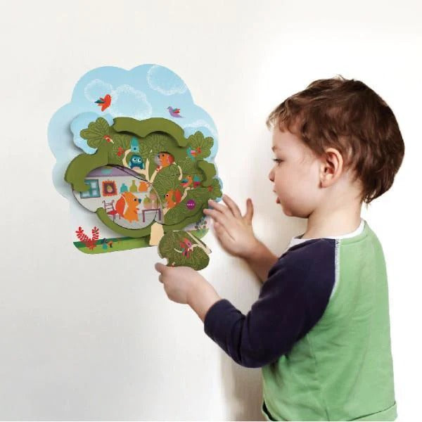 Oribel VertiPlay Mr. Squirrel's House - 2 Layer Wall Puzzle