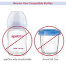 Maymom Screw Ring Dome Cap Sealing Disc For Avent Natural Bottles 4Set/pk