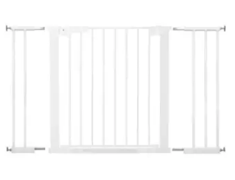 Baby Dan Premier Pressure Fit Safety Gate With 5 Extensions (White)