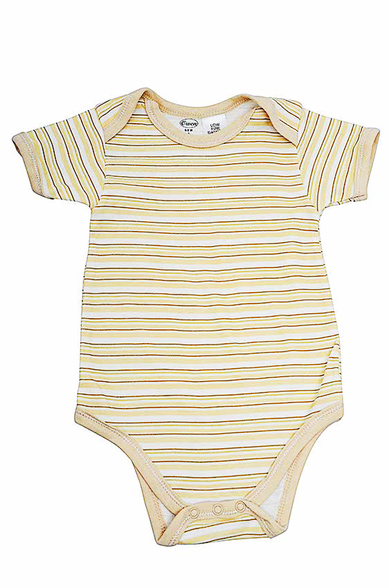 Owen Romper/Bodysuit - Yellow Stripes 0-12m