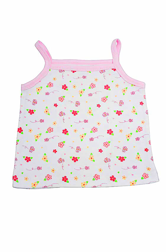 Owen Spaghetti T-Shirt - Pink Butterflies w/ Flowers 0-12m