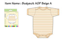 Owen Romper/Bodysuit - Yellow Stripes 0-12m