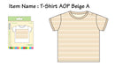 Owen T-Shirt w/ 2 snaps At Collar - Yellow Stripes 0-12m