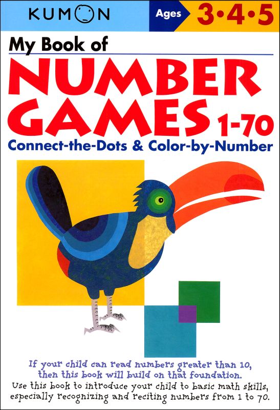 Kumon My Book of Number Games 1-70 (3-5 Years)