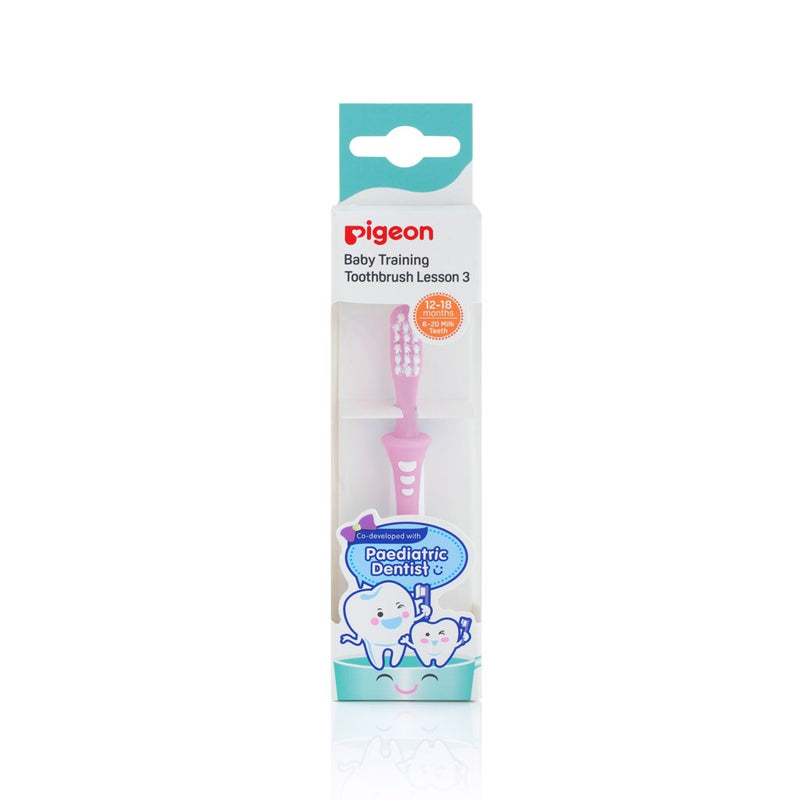 Pigeon Training Toothbrush Lesson 3 - Pink (NEW)
