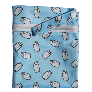 Moo Moo Kow Wet Bag Large - Milk Cartons