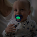 [Bundle Of 2] Dr. Brown’s Advantage Pacifier - Stage 2, Glow in the Dark - Blue, 2-Pack