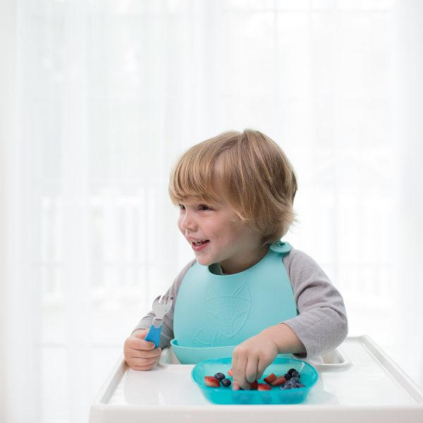 [2-Pack] Dr Brown's Silicone Bib - Turquoise