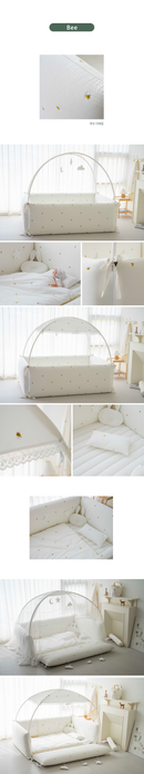 LOLBaby Cotton Embroidery Bumper Bed - Canopy ONLY