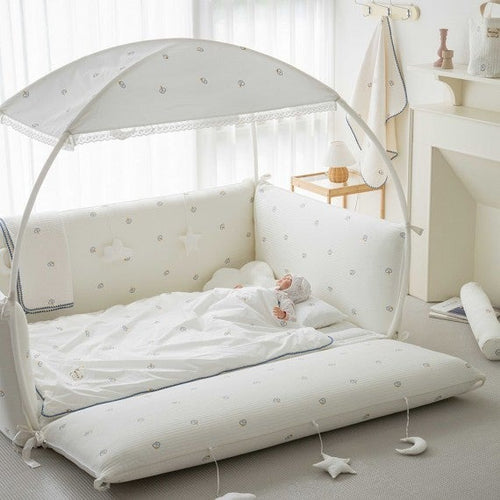 LOLBaby Cotton Embroidery Bumper Bed Canopy ONLY