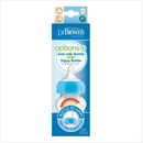 [2-Pack] Dr. Brown’s 9oz/270ml PP Wide-Neck"Options+" Bottle Blue Rainbow Sippy Spout