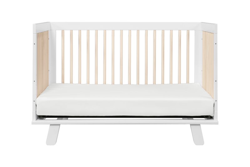 [1 Yr Local Warranty - Assembly Included] Babyletto Hudson 3-in-1 Convertible Crib - White / Washed
