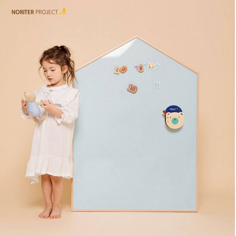 Noriterboard Magnetic Board One Tone in Natural Wood (Medium / Large) - Blue + Free Gifts